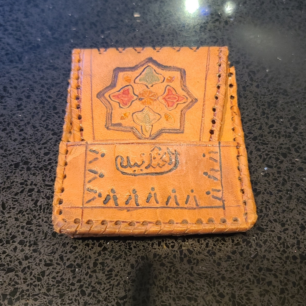 Leather Oran Africa 1943 Change Purse